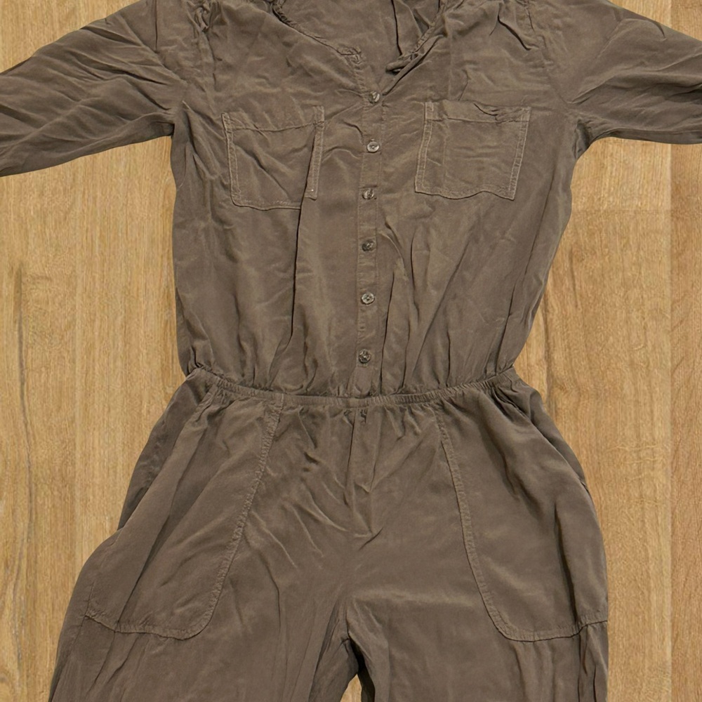 Anthropologie Michael Stars Utility Jumpsuit in Loden - Picture 4 of 9